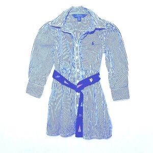 Polo Ralph Lauren Button down Shirt Dress with Belt Accent. Size 3T